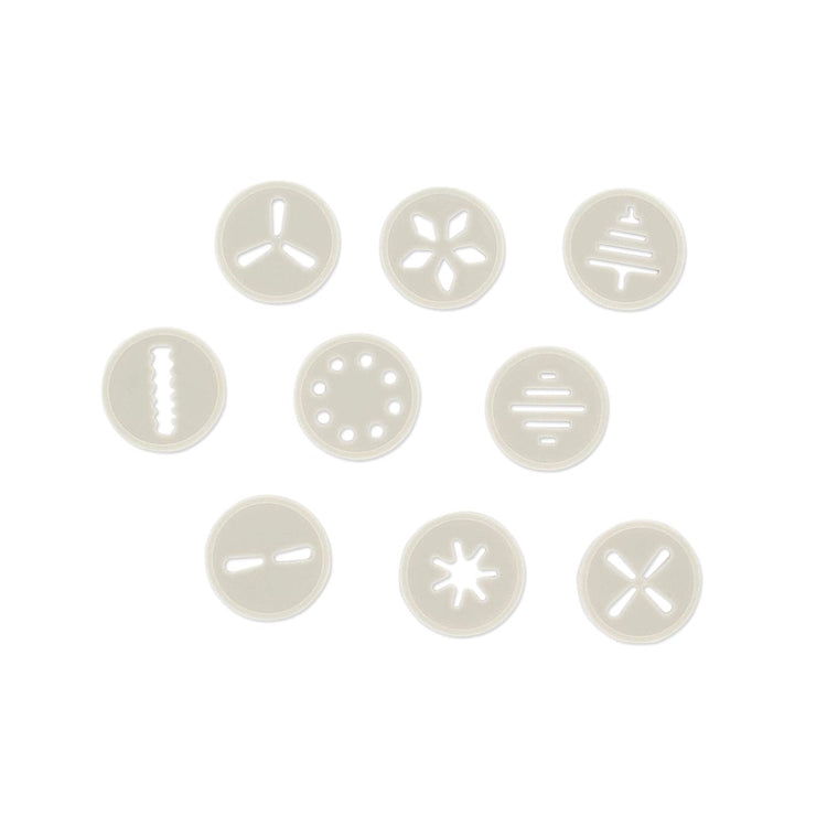 Presse à biscuit professionnelle avec 6 embouts et 10 disques à motifs Zenker