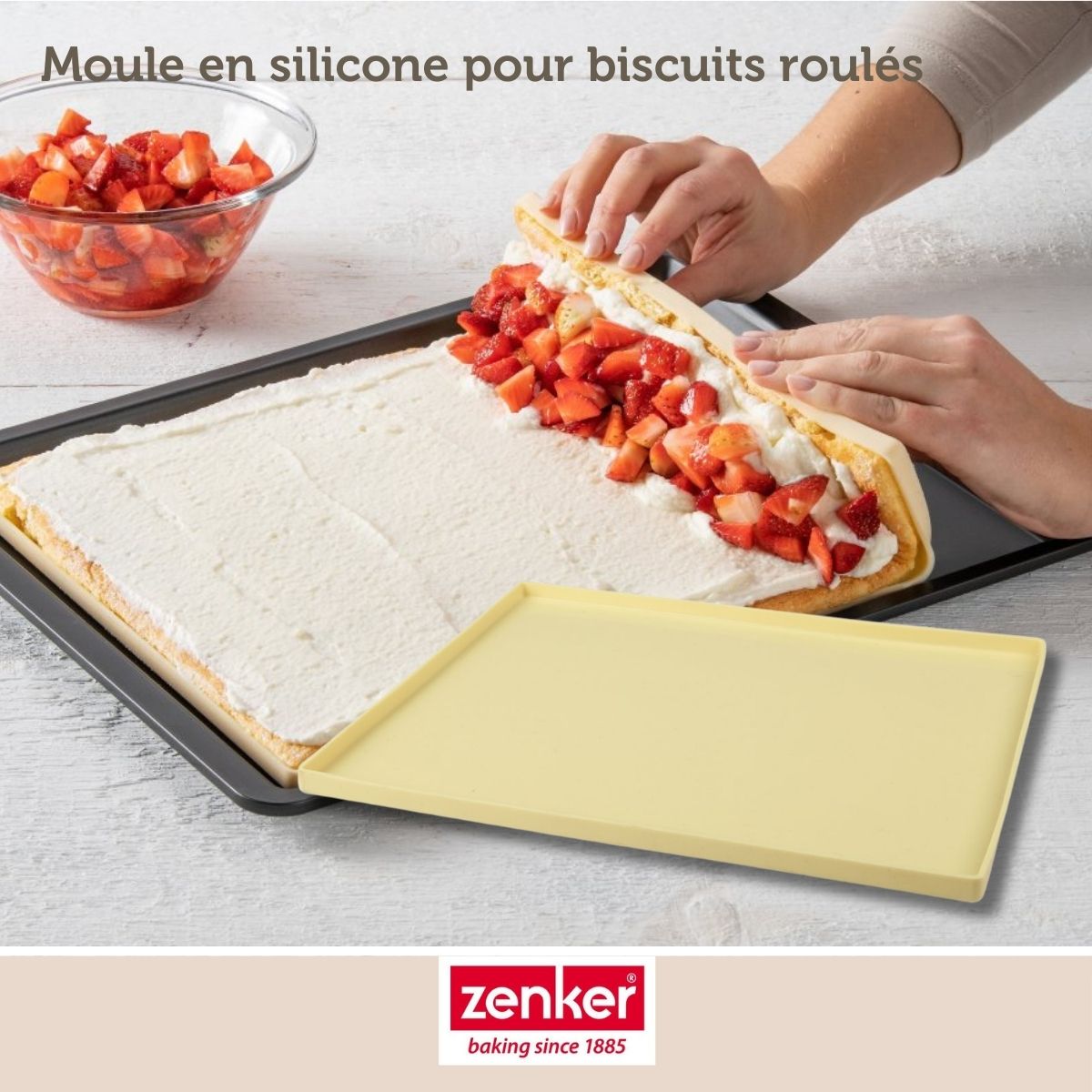 Moule à génoise et biscuit roulé en silicone Zenker Sweet Sensation