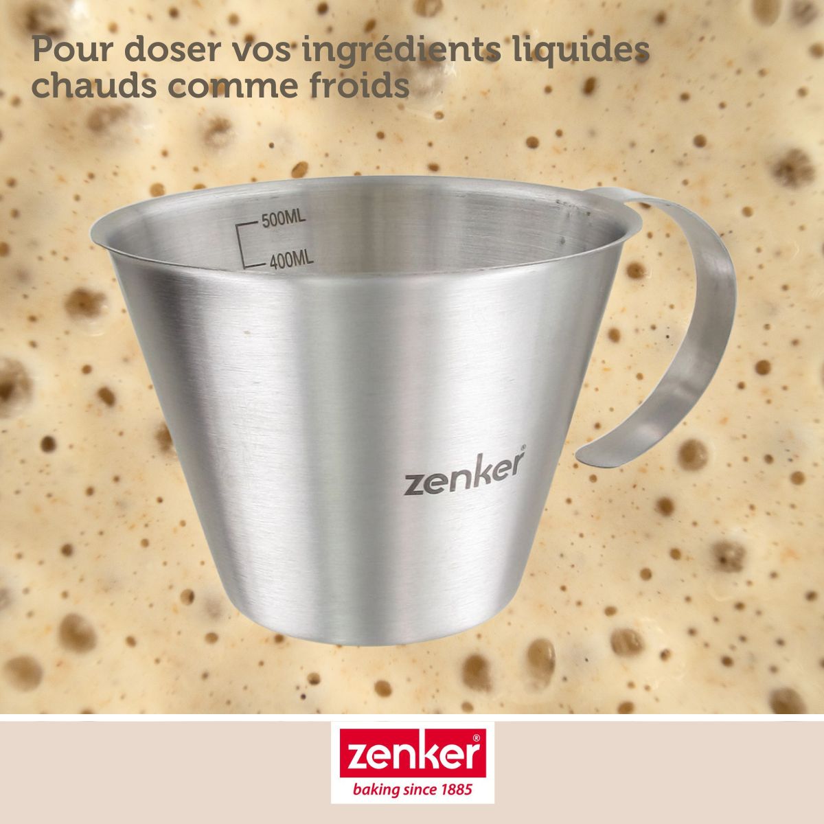 Verre doseur inox 500 ml Zenker
