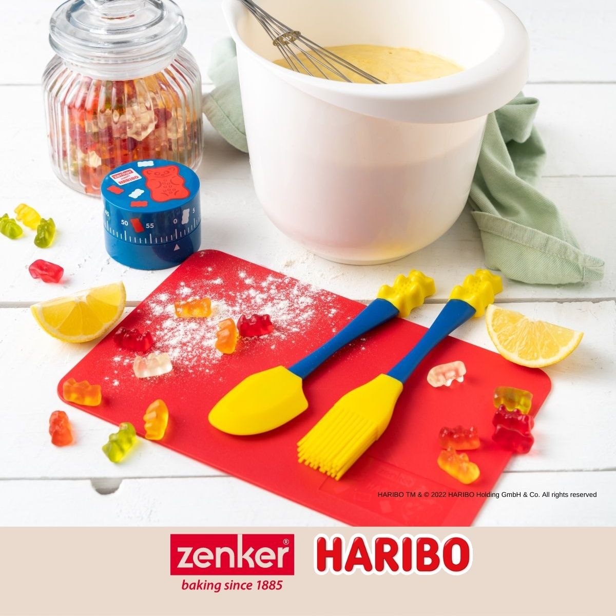 Spatule de cuisine et de pâtisserie en silicone 18 cm Zenker Haribo