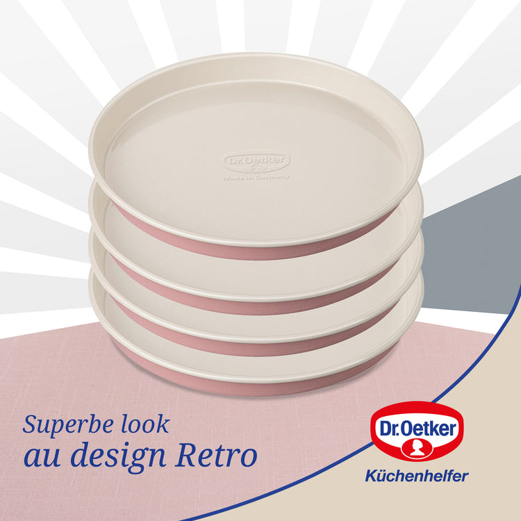 Set 4 moules pour gâteaux à étages Ø 17 cm Dr. Oetker Rétro