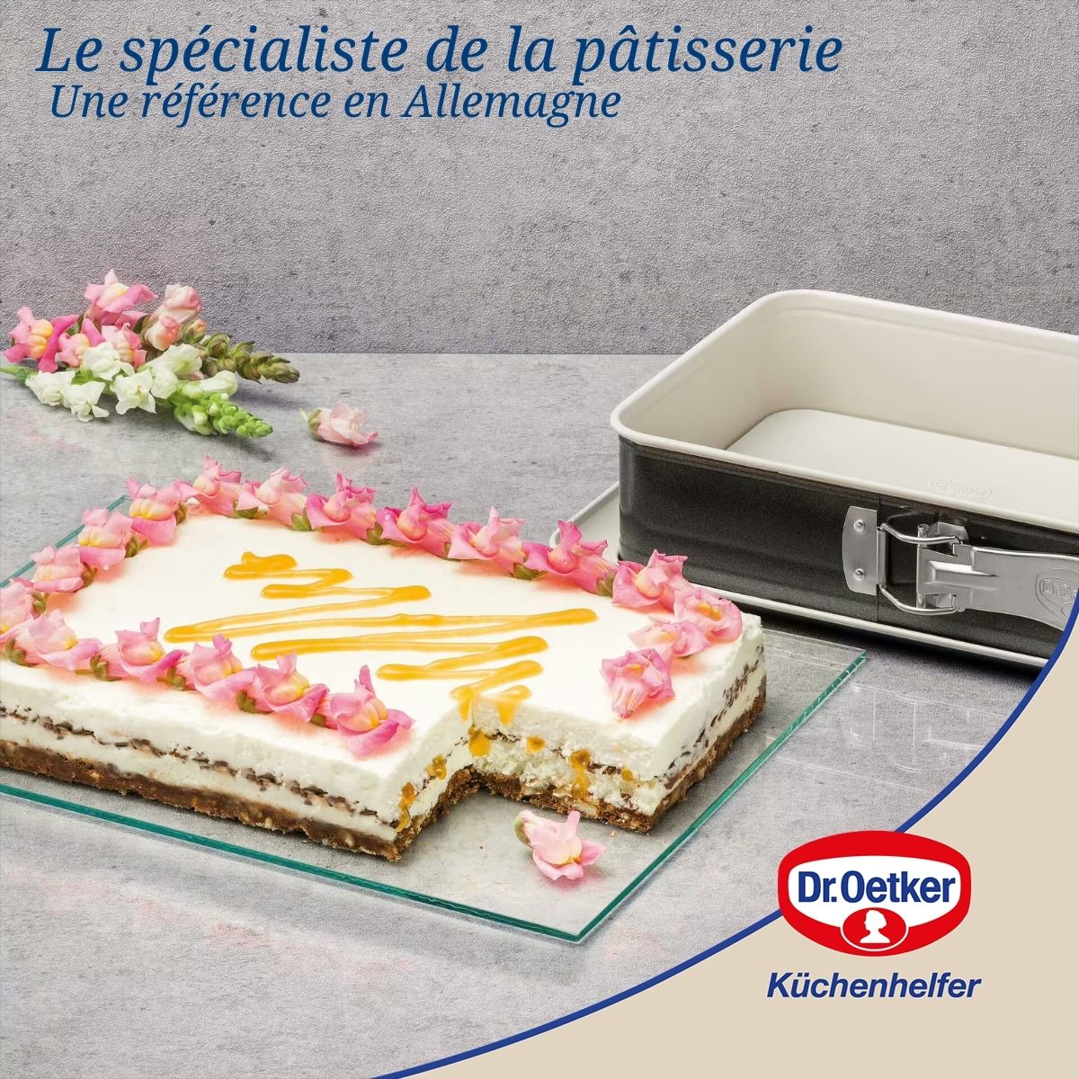 Moule à gâteau céramique et plat four Dr Oetker Back Trend