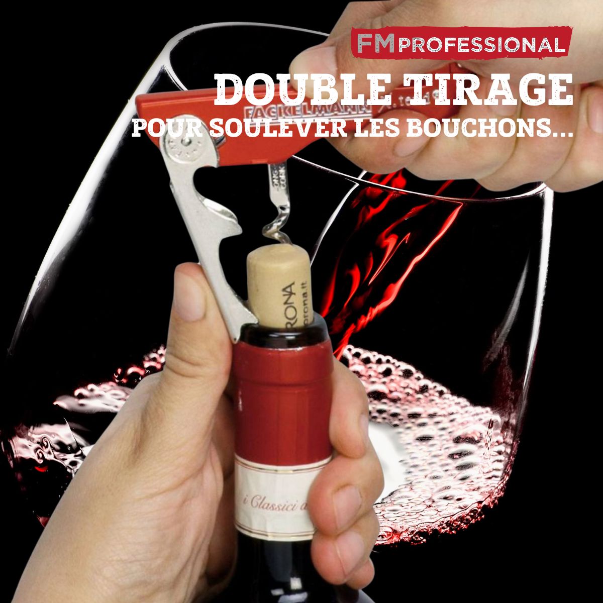 Tire-bouchon décapsuleur 13 cm Fackelmann Bar Concept