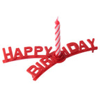 Set support "happy birthday" et 8 bougies d'anniversaire Fackelmann Rio Party