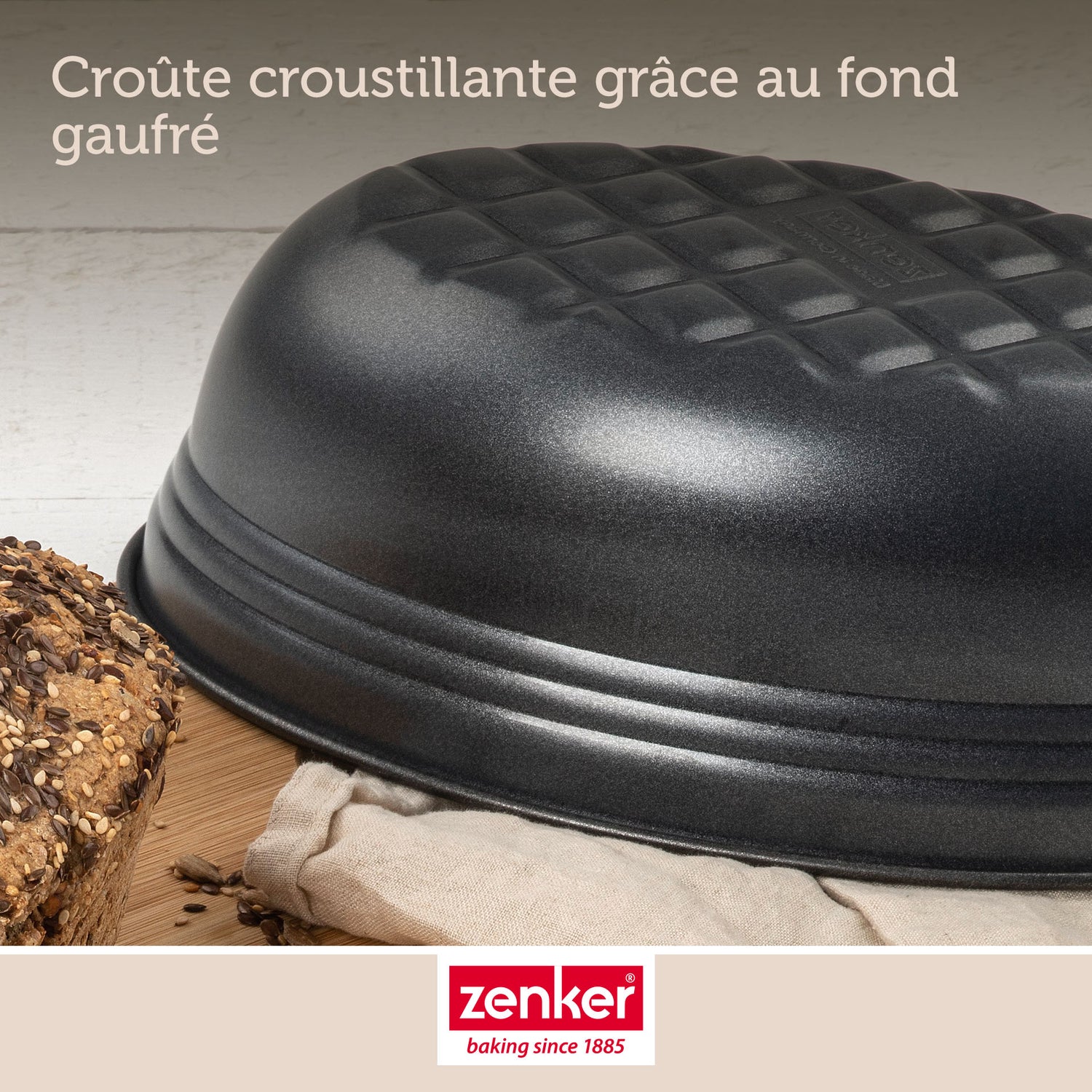 Moule à pain ovale Zenker Black Metallic