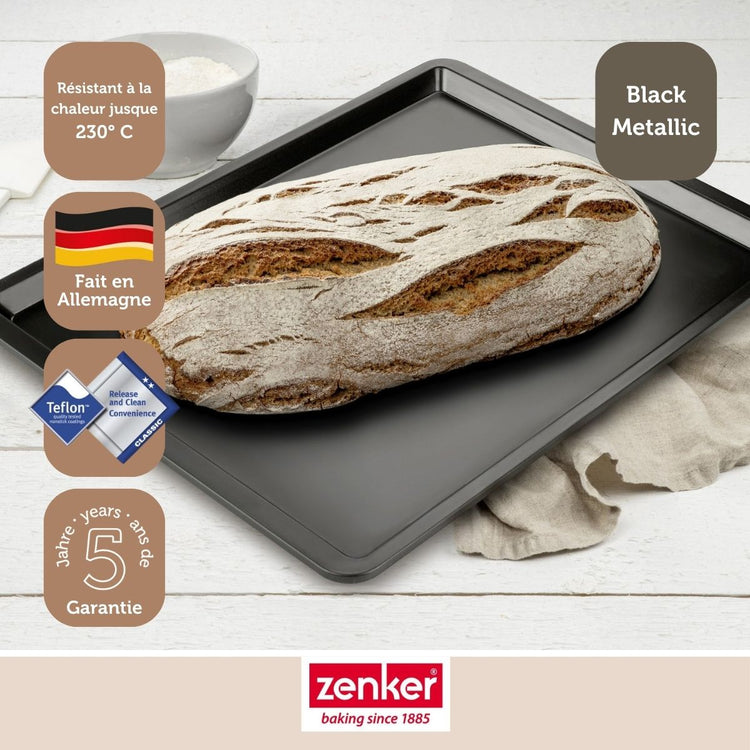 Plaque de cuisson four 42 x 32 cm Zenker Black Metallic