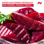 Couteau à lame ondulée pour frites, légumes et fruits Nirosta
