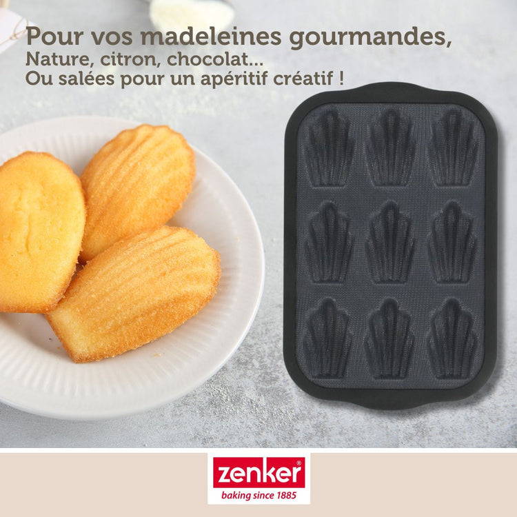 Moule 9 madeleines Zenker Silicone fibre de verre