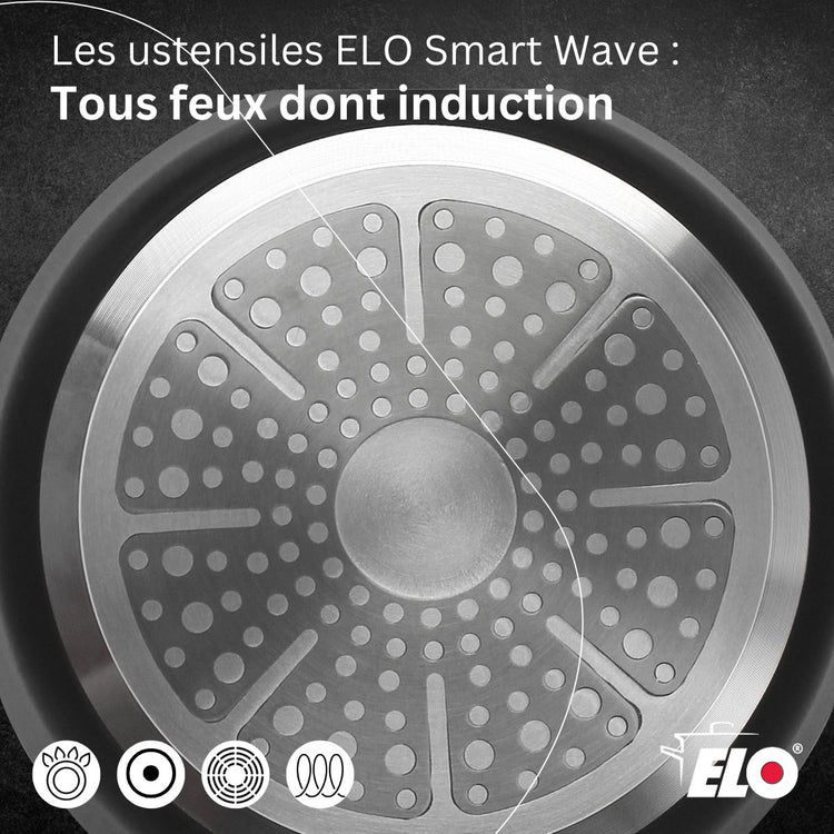 Wok 24 cm antiadhésif sans PFAS Elo Smart Wave