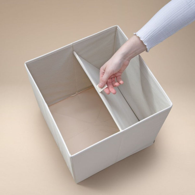 Boîte de rangement "lion" sur fond clair, compatible avec l'étagère IKEA KALLAX Lifeney