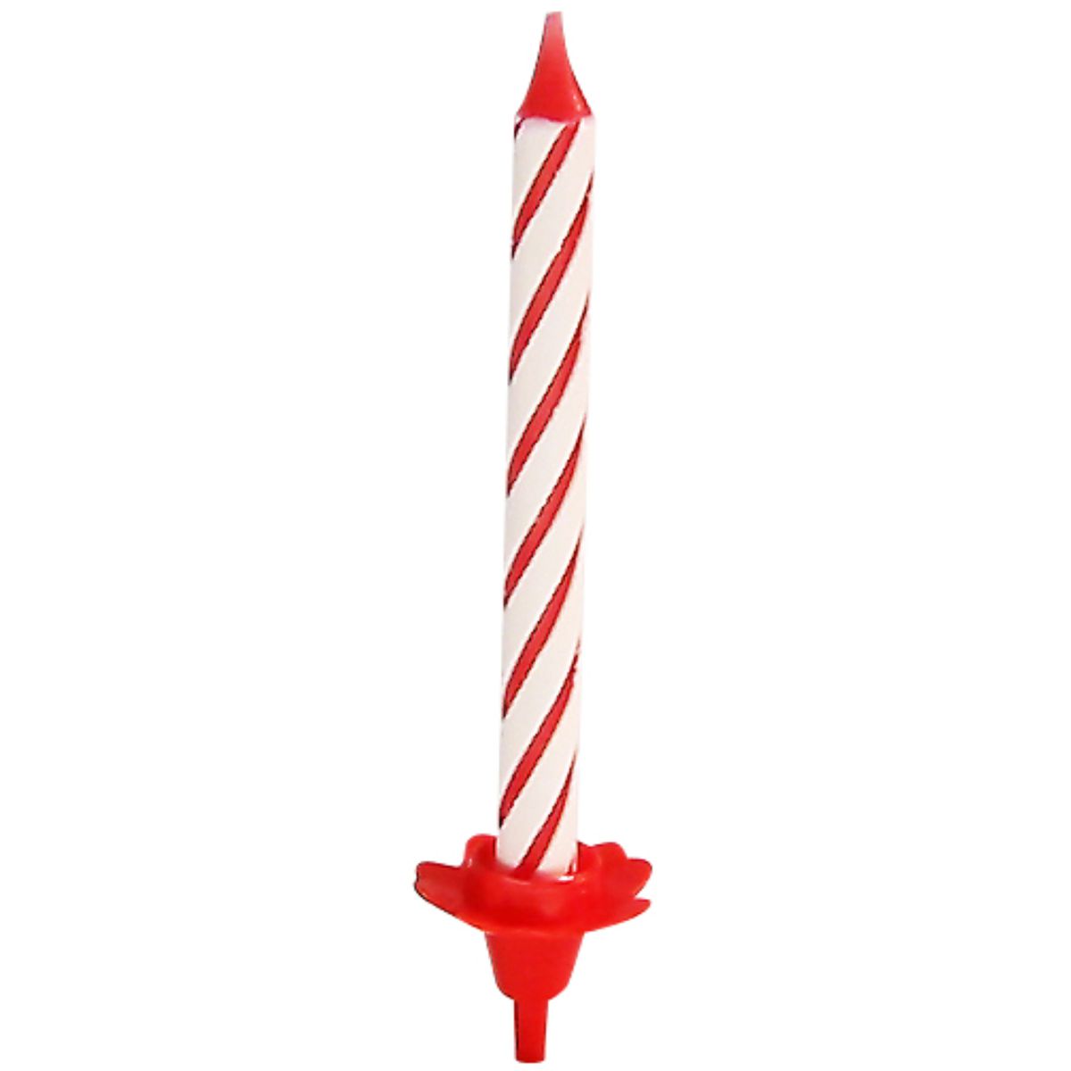 2 Lots de 24 bougies d'anniversaire et 12 bobèches Fackelmann Rio Party