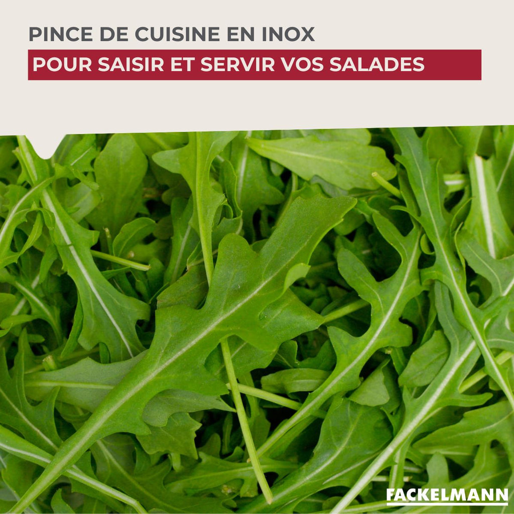 Ensemble de 2 Pinces à spaghettis, de cuisine en Acier inoxydable 19 cm Fackelmann