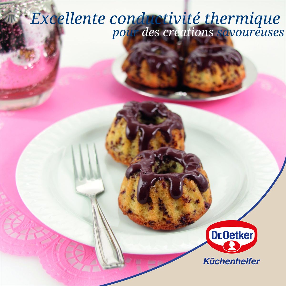 Moule silicone 6 mini Kougelhopfs Dr Oetker Silicone