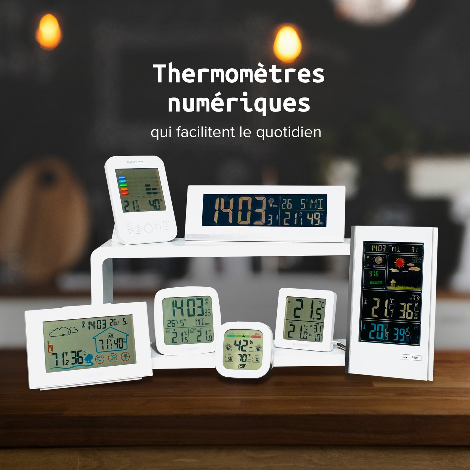 Station météo numérique intérieur / extérieur Fackelmann Tecno
