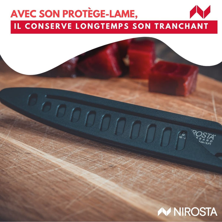 Couteau de cuisine lame crantée 24 cm Nirosta Flow