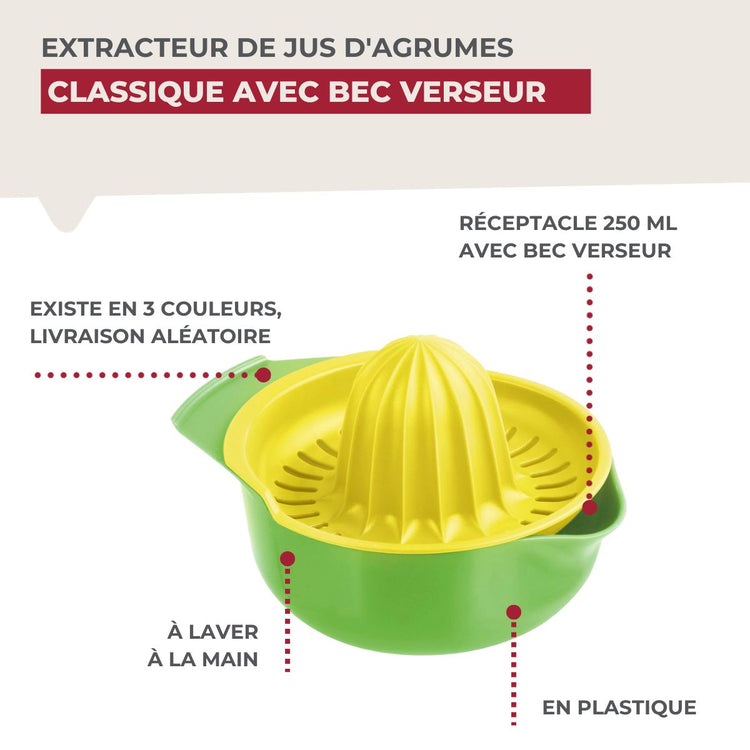 Presse-agrume avec réceptacle Fackelmann Colors Edition