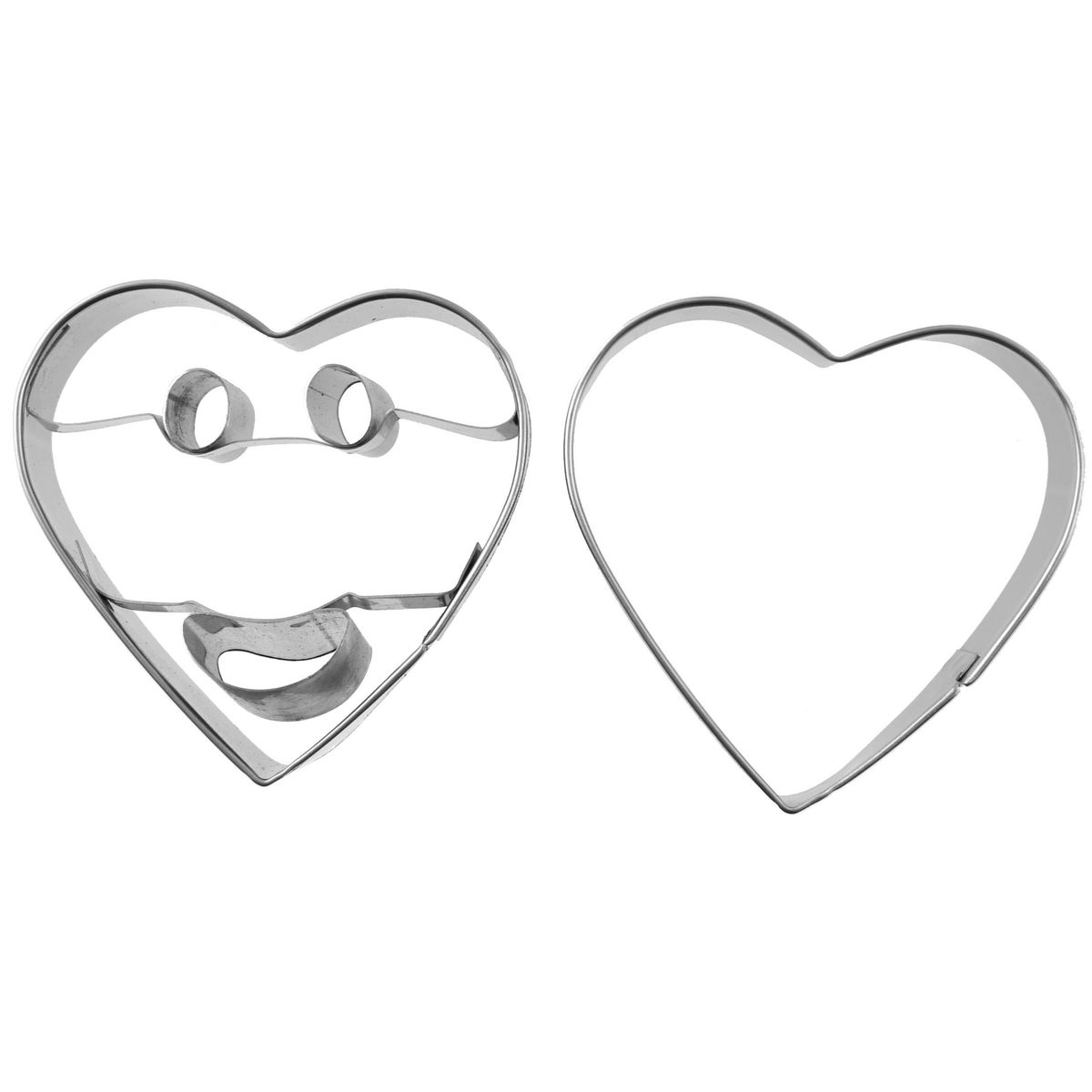 Lot de 2 emporte-pièces smiley Zenker