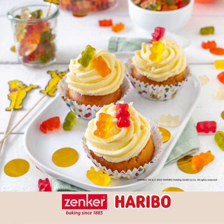 Lot de 50 moules à muffins en papier Zenker Haribo