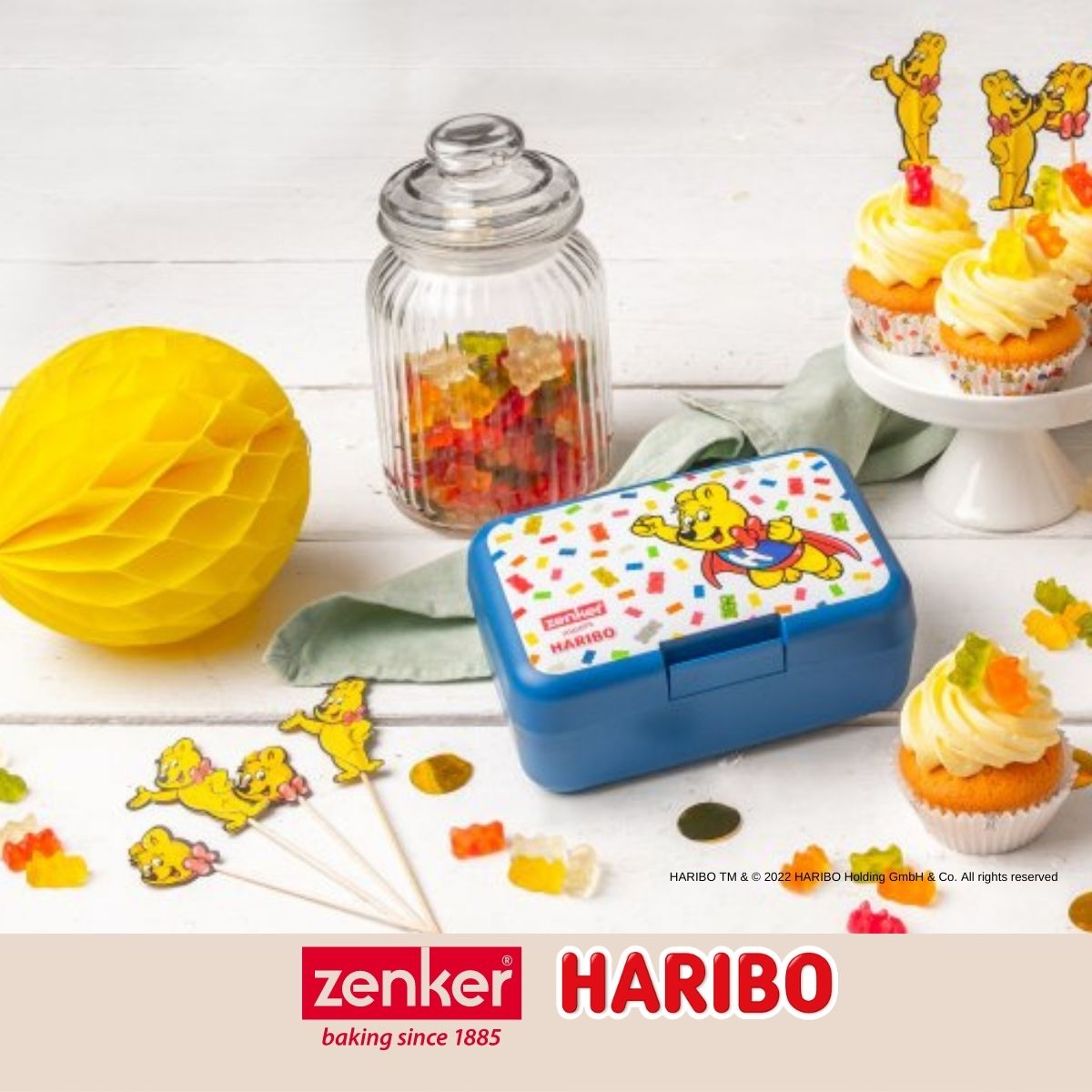 Lot de 24 piques apéritif avec décoration Zenker Haribo
