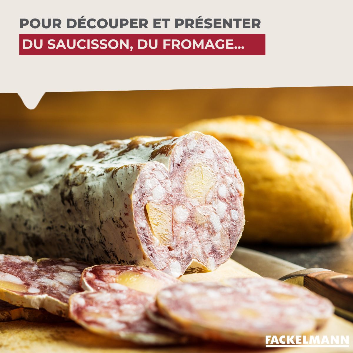 Planche à découper en hévéa Fackelmann Boissellerie