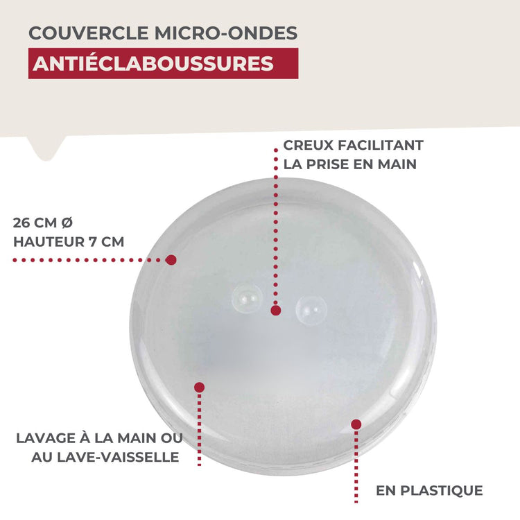 Couvercle pour micro-ondes Fackelmann