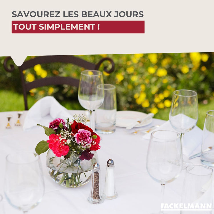 Lot de 4 pinces pour nappe en acier inoxydable Fackelmann Tecno