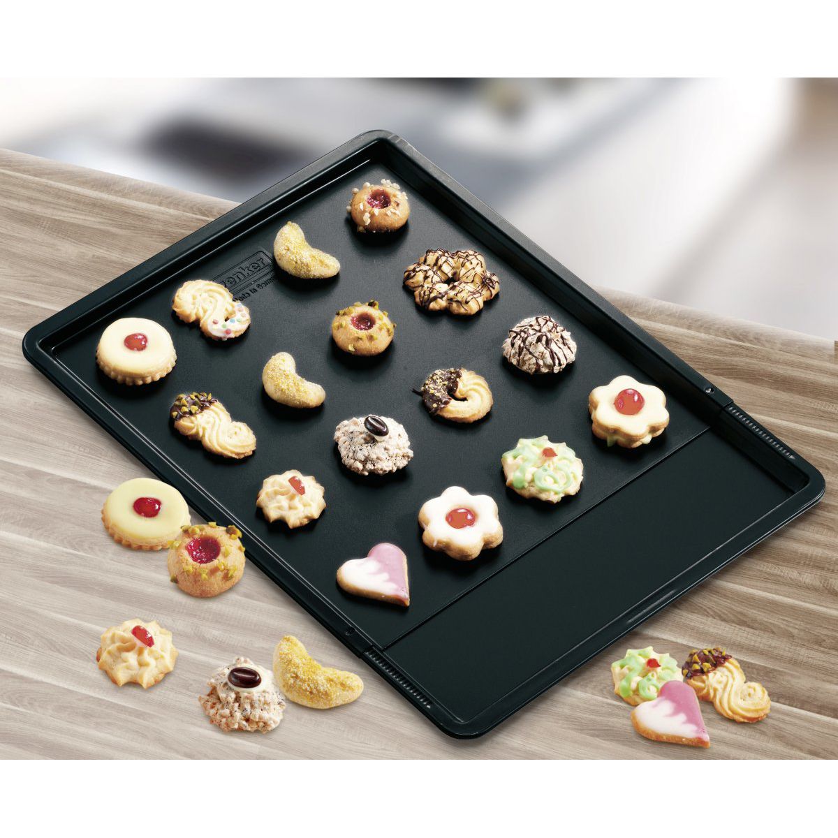 Plaque à pâtisserie extensible de 37 x 52 cm Zenker Black Metallic