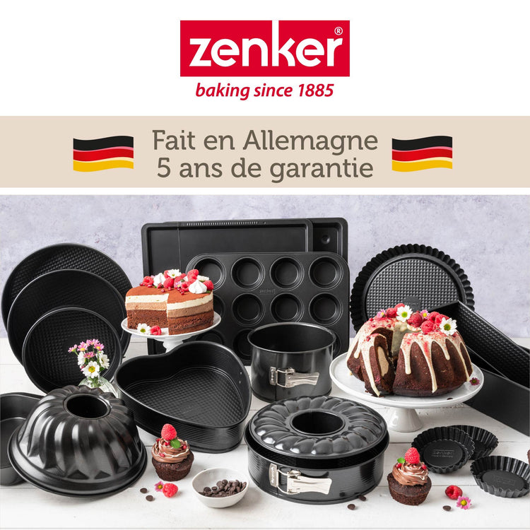 Moule à muffins 6 empreintes 28 x 19 cm Zenker Perfect Black +