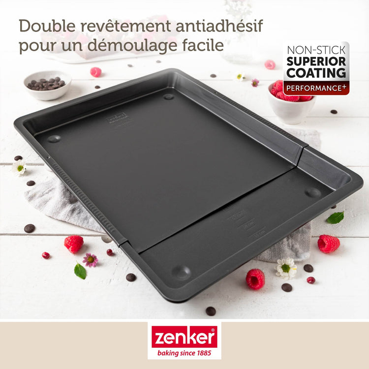 Plaque de cuisson extensible de 35-52 x 32 cm Zenker Perfect Black +