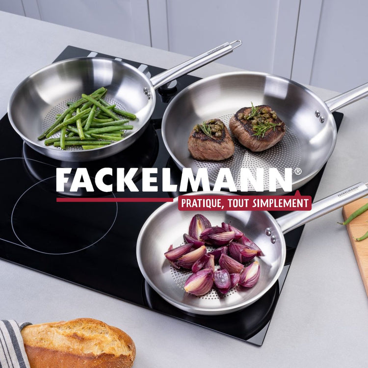 Poêle 20 cm en inox 18/8 Fackelmann Ovalgriff