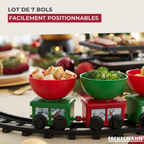 Décoration de Noël Train de table pour apéritif, fondue savoyarde Fackelmann