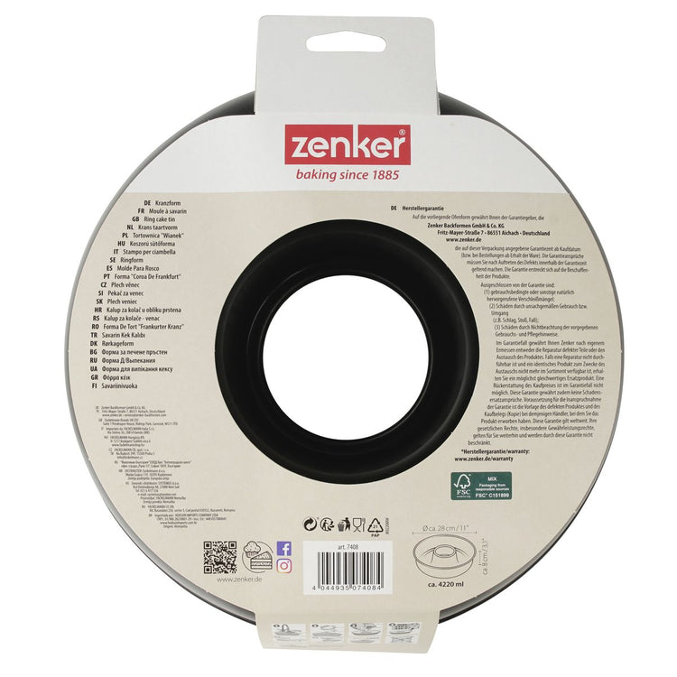 Moule à savarin 28 cm Zenker Black Metallic