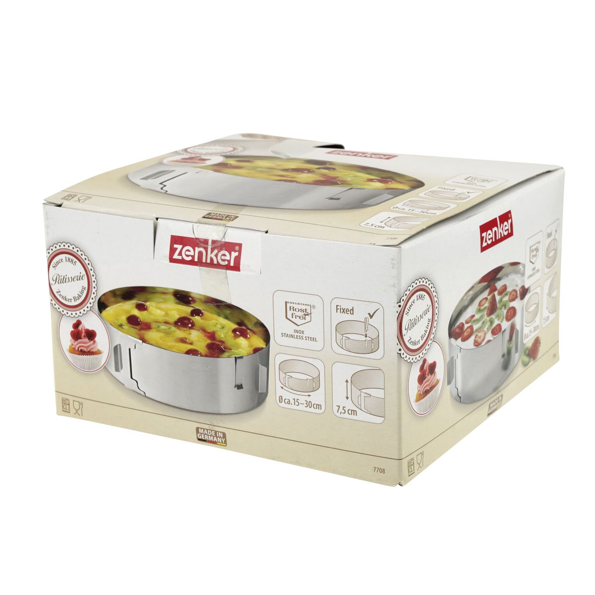 Cercle de pâtisserie réglable Zenker