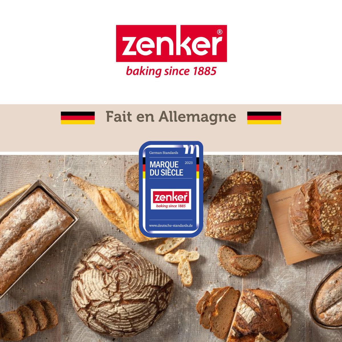 Cadre à gâteau rectangle réglable Zenker