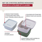 Lot de 2 lunchbox 500ml avec 2 ustensiles de cuisine Fackelmann Storage