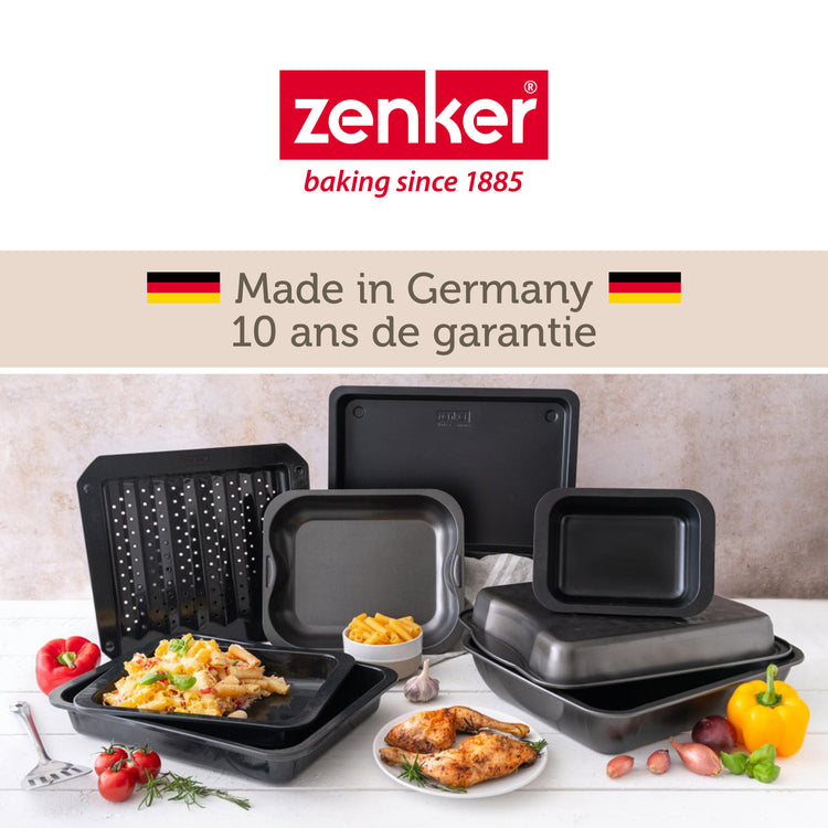 Lot de 2 plats à four rectangulaires 40 x 34 cm et 33 x 25 cm Zenker Special Cooking