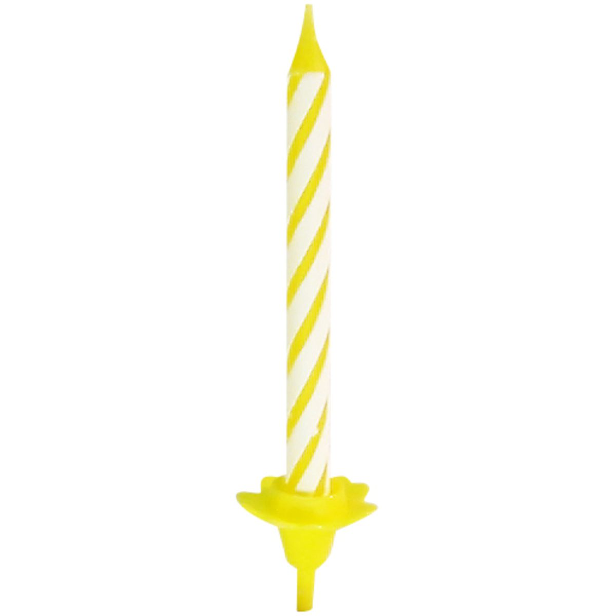 2 Lots de 24 bougies d'anniversaire et 12 bobèches Fackelmann Rio Party