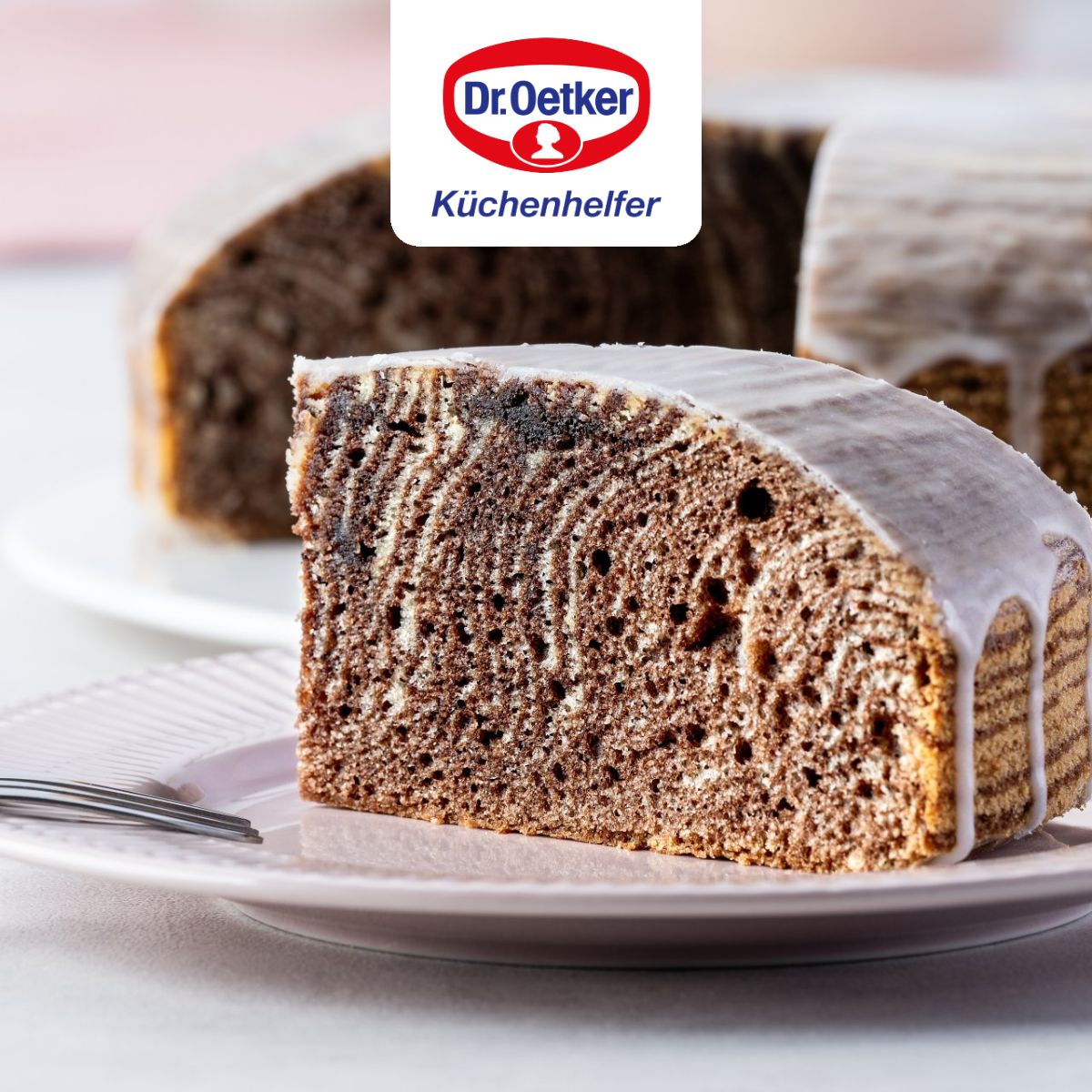 Dr. Oetker Moule à Charnière Fond Verre 26 Cm - Antiadhésif Sans PFAS, Résistant Jusqu'à 230°C