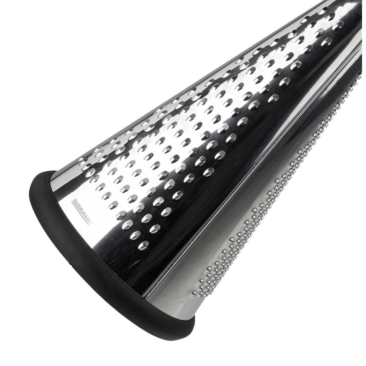 Fackelmann Râpe à 4 Faces Zéro - Écologique En Acier Inoxydable Et Plastique Biosourcé, Râpe Fromage Légumes Vert 24x10,5cm