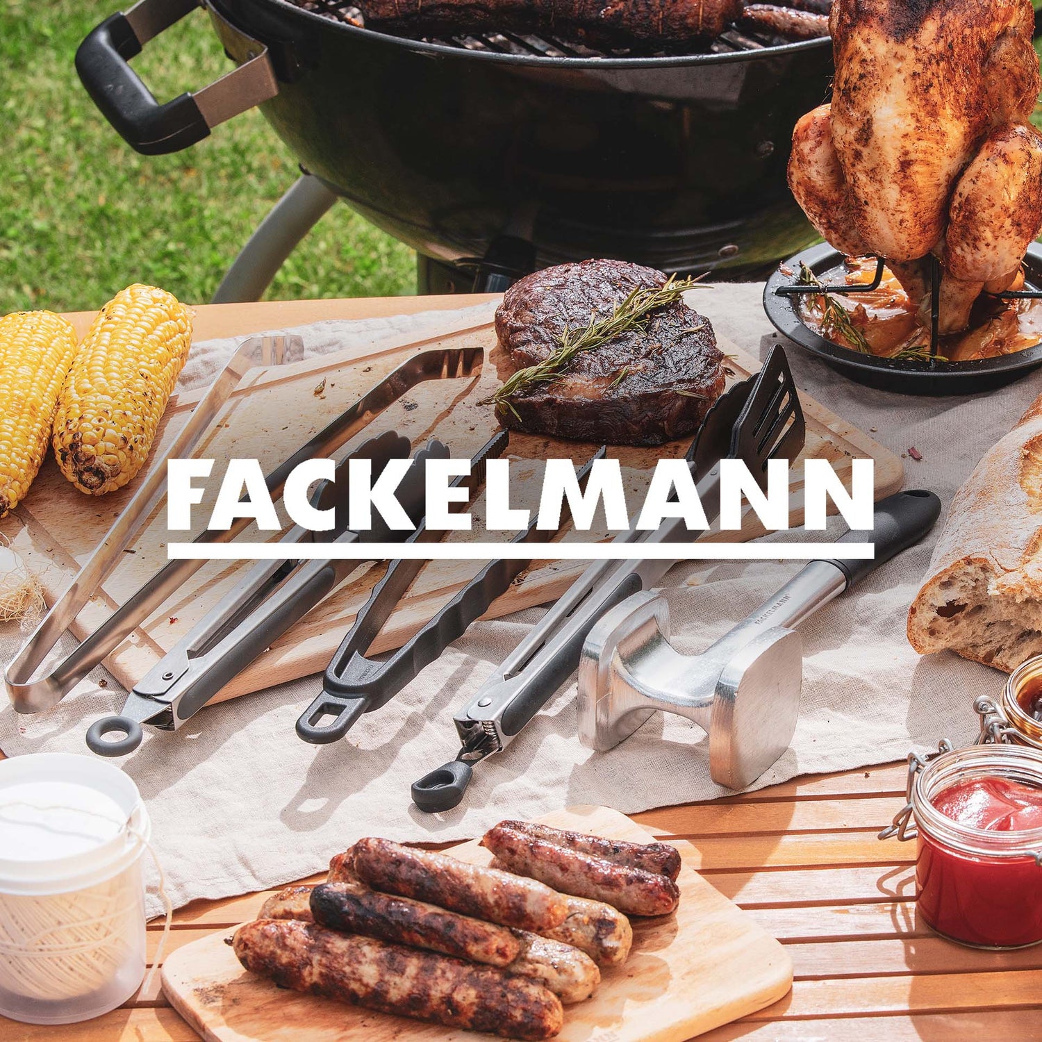 Pince à barbecue inox 36 cm Fackelmann Barbecue