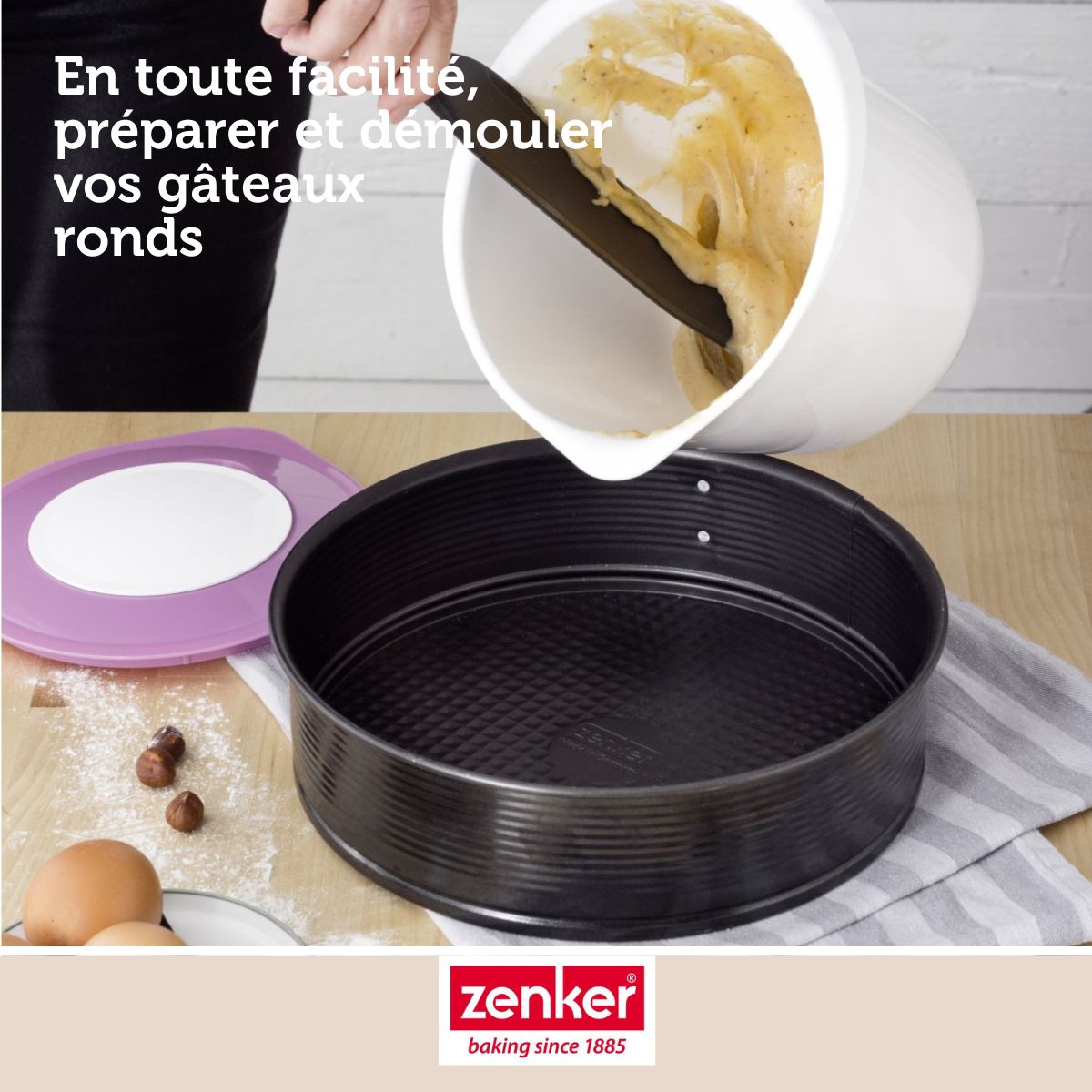 Moule à manqué à charnière 26 cm Zenker Black Metallic