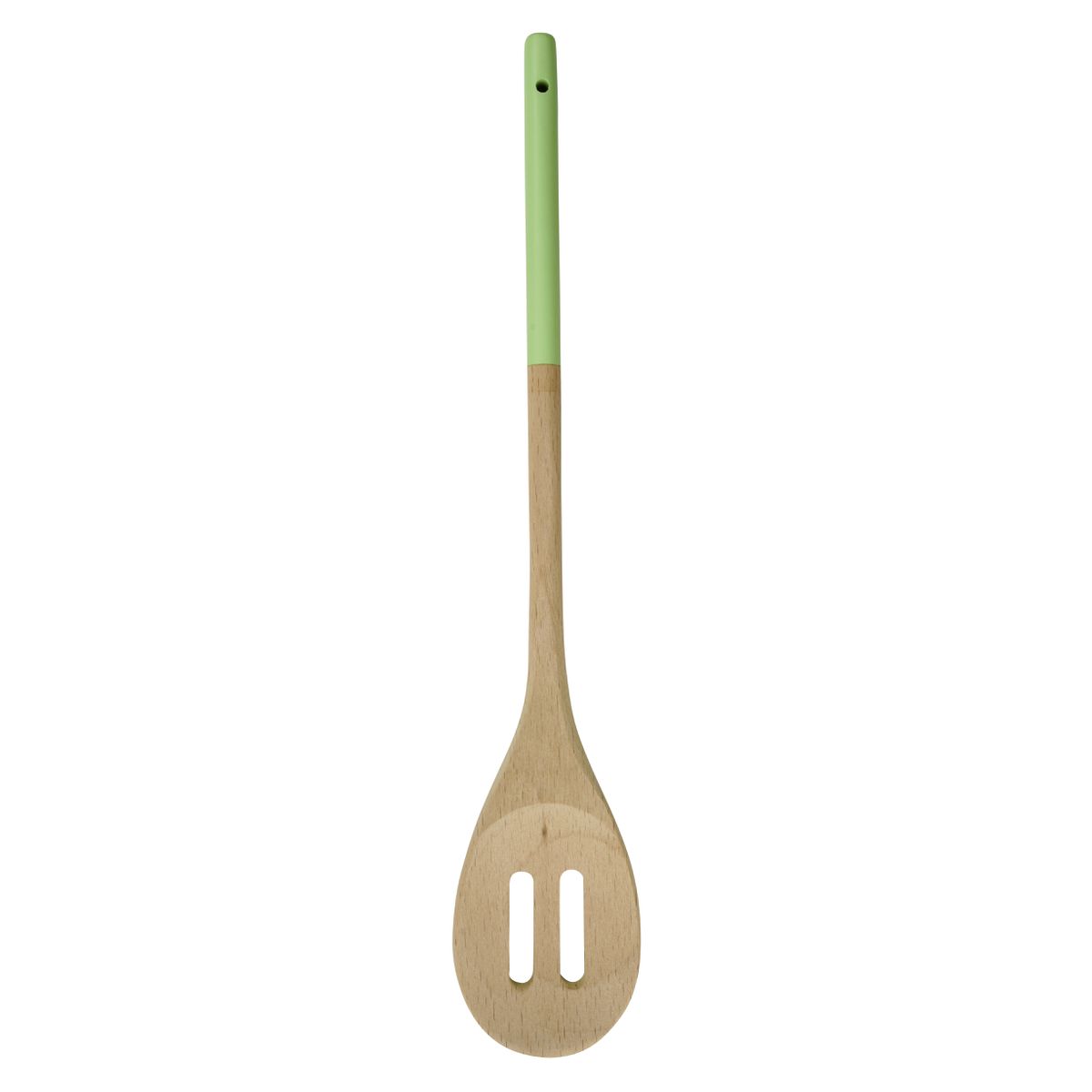 Cuillère de cuisine en bois ajourée 30 x 5,5 cm Tasty Green