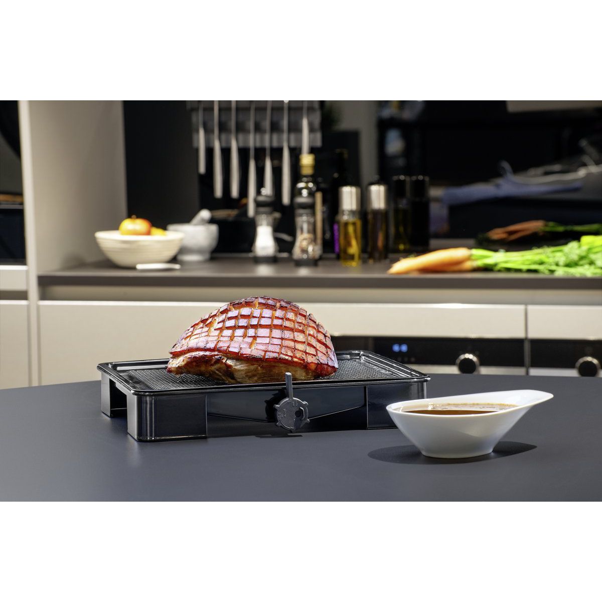 Plat de cuisson four pour rôti avec bac de récupération du jus de 3 litres Zenker Special Cooking