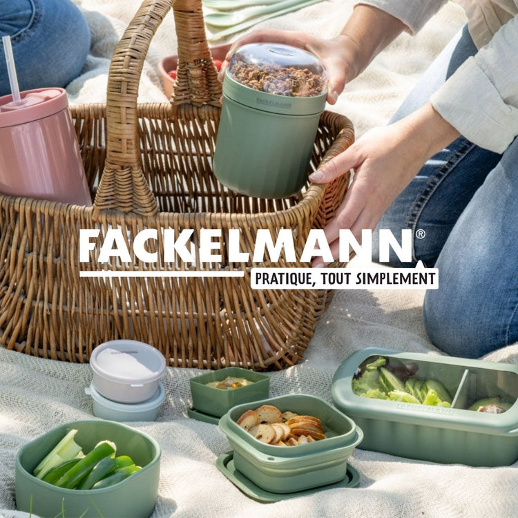Lot de 6 boîtes hermétiques 13 cl avec 6 ustensiles de cuisine Fackelmann Storage