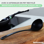 Set de 2 poêles 24 et 28 cm et 3 casseroles 16, 18 et 20 cm céramique Fackelmann Brandao