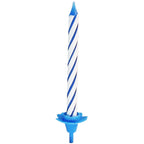 2 Lots de 24 bougies d'anniversaire et 12 bobèches Fackelmann Rio Party