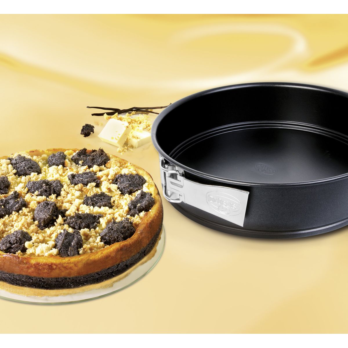 Set de 4 moules à manquer à charnière 18 cm + 24 cm + 26 cm + 28 cm Dr.Oetker Tradition