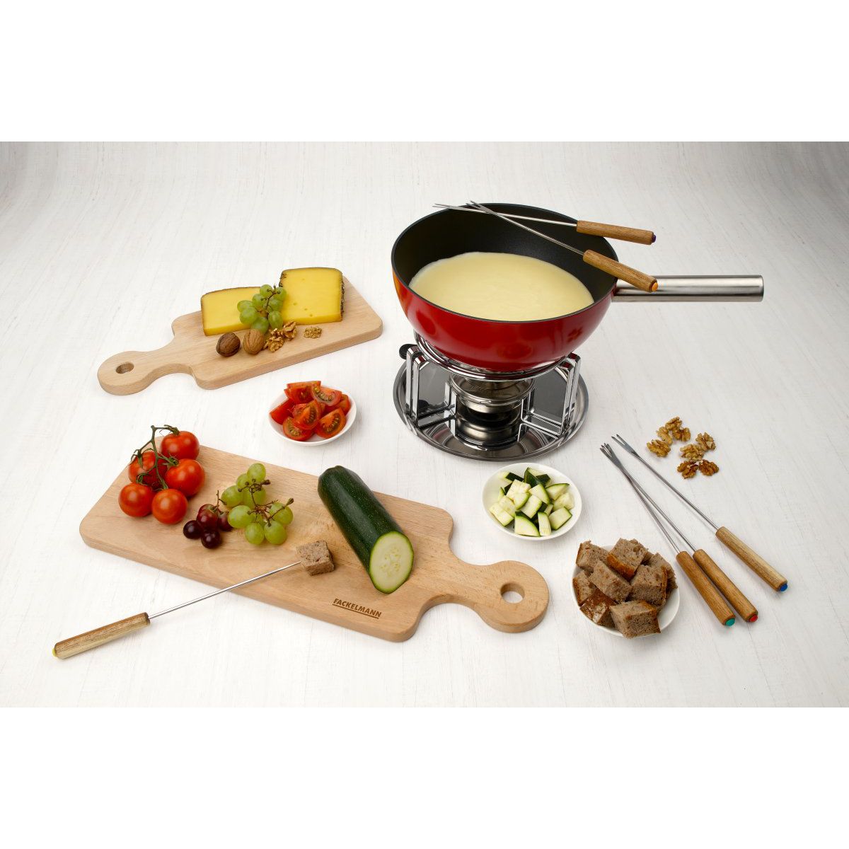 Lot de 6 fourchettes à fondue savoyarde en bois FSC Fackelmann Eco Friendly