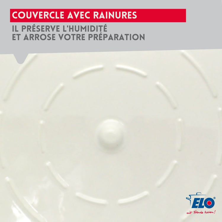 Cocotte en fonte émaillée gris classique 33 cm 5 L Elo