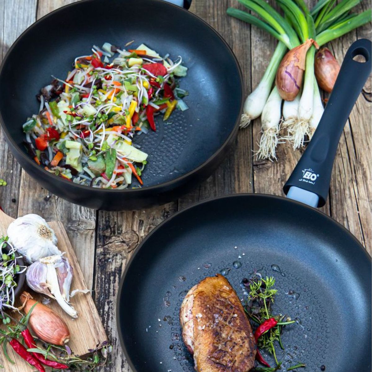 Poêle wok 20 cm en aluminium pressé Elo Smart Life